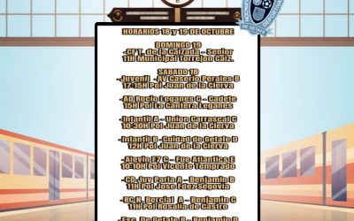 HORARIOS 18 y 19 DE OCTUBRE