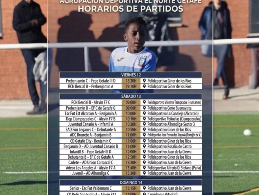 HORARIOS 12,13 y 14 DE DICIEMBRE