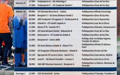 HORARIOS 27 , 28 FEBRERO y 1 DE MARZO