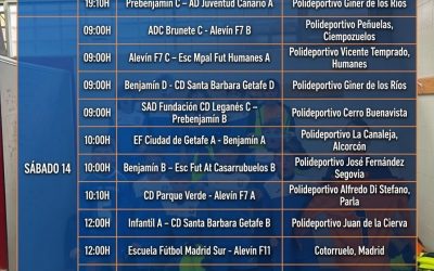 HORARIOS&nbsp;13 , 14 y 15 de MARZO