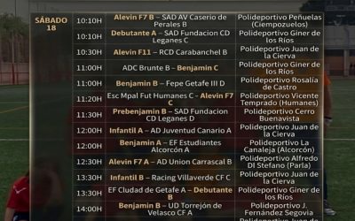 HORARIOS 17, 18 Y 19 DE ABRIL