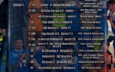 HORARIOS&nbsp;10 , 11 Y 12 DE ABRIL
