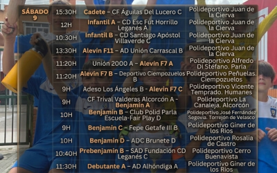 HORARIOS 8 , 9 Y 10 DE MAYO&nbsp;